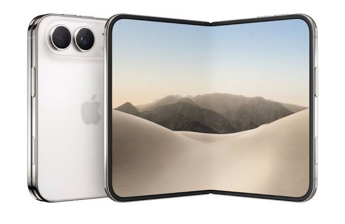 Yusuf_Creates's tweet photo. The iPhone Duo crease won't be as visible as people think. 
The matte finish inner display conceals most noticeable crease even after a period of time. 

That's really smart. https://t.co/eUgvfwqUD0