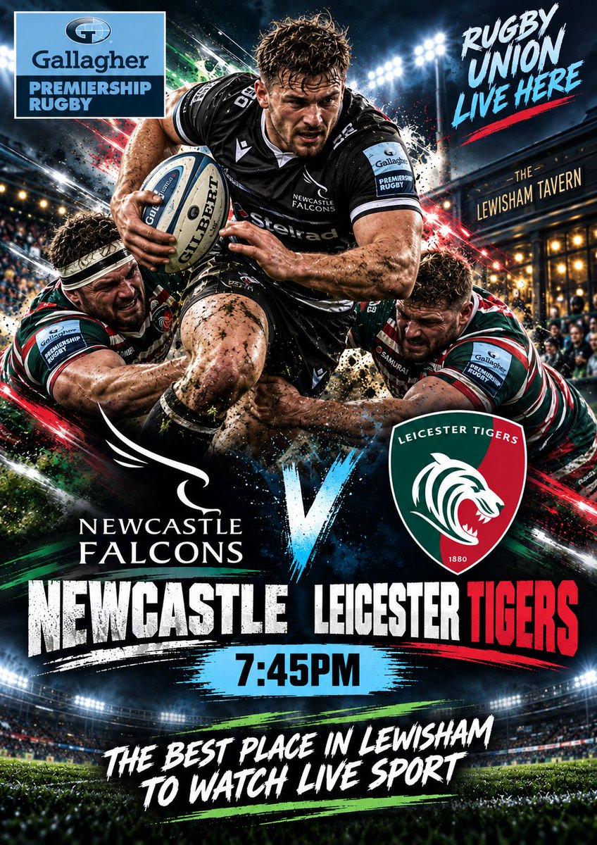TavernLewisham's tweet photo. 🔥 WHAT A LINE-UP!

⚽ Croatia v England @ 5:00pm
⚽ North Macedonia v Scotland @ 7:45pm
🏉 Newcastle v Leicester Tigers @ 7:45pm
🎯 World Grand Prix darts from 8:00pm

Rally your mates and raise the roof at The Lewisham Tavern! 🙌

#Lewisham #LiveSport https://t.co/cMYbWzqrtQ