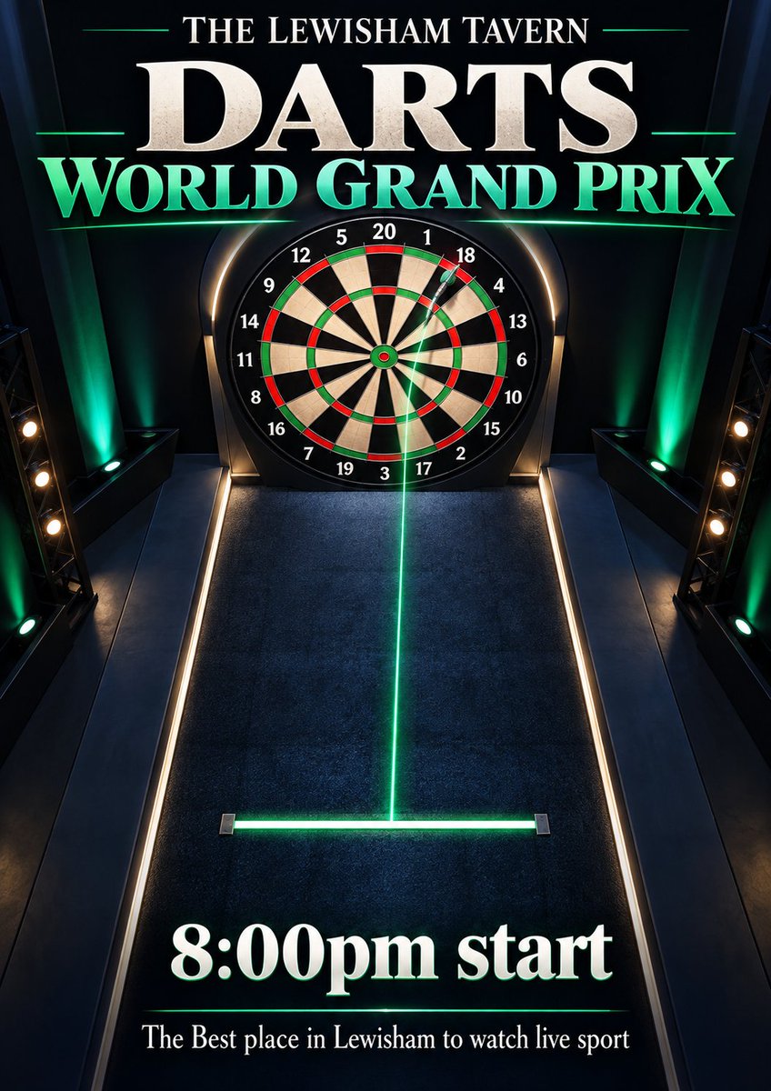 TavernLewisham's tweet photo. 🔥 WHAT A LINE-UP!

⚽ Croatia v England @ 5:00pm
⚽ North Macedonia v Scotland @ 7:45pm
🏉 Newcastle v Leicester Tigers @ 7:45pm
🎯 World Grand Prix darts from 8:00pm

Rally your mates and raise the roof at The Lewisham Tavern! 🙌

#Lewisham #LiveSport https://t.co/cMYbWzqrtQ