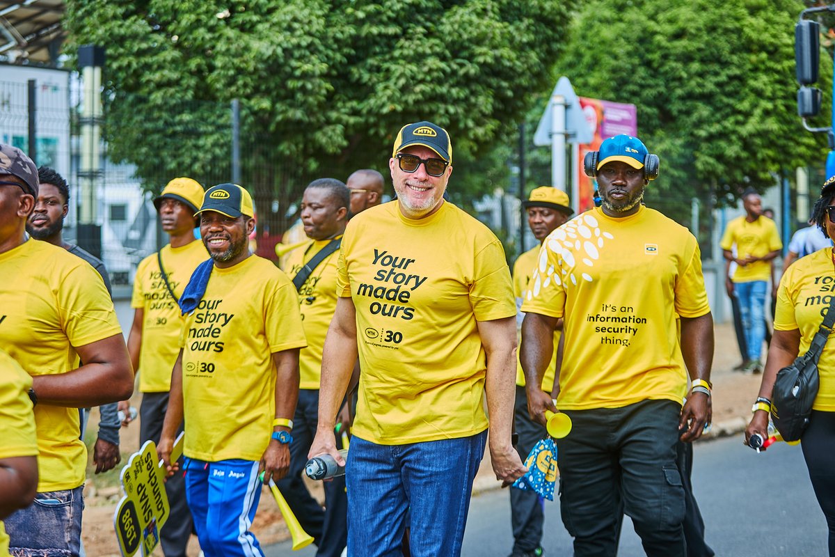 MTNGhana's tweet photo. Yellow took over the streets last Saturday! ๐๐ฅ
The MTN at 30 float delivered unforgettable moments, great vibes, and a celebration worthy of three decades of impact.
Thank you for joining the movement and being part of the MTN story.
#MTNat30 https://t.co/192XCuWFJq