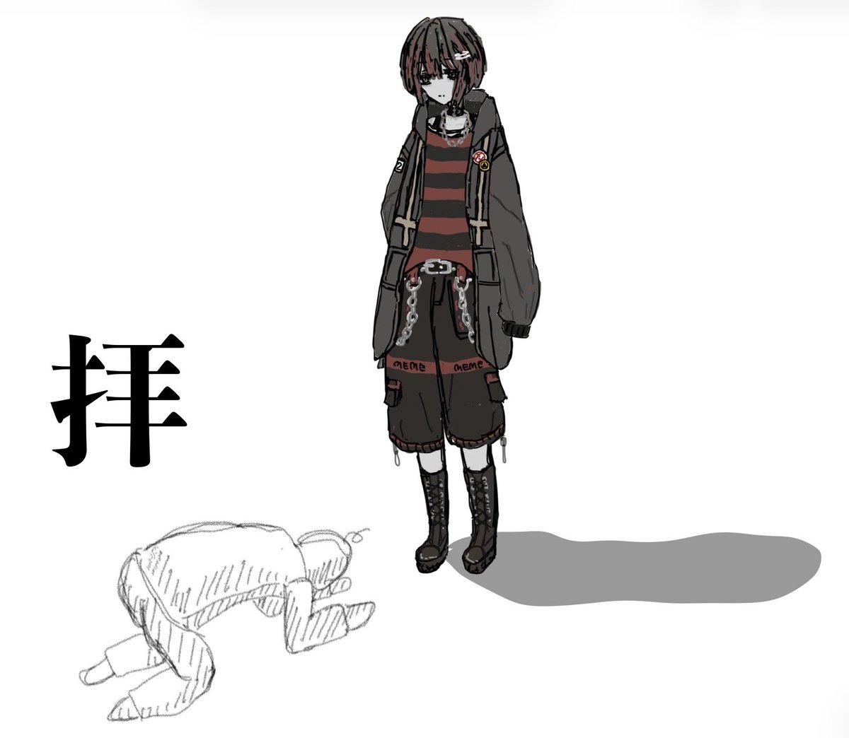 mm_t0y's tweet photo. 拝。

#まっしろキャンバス
#絵描きさんフォロバ１００ 
#絵柄が好みって人にフォローされたいㅤㅤ https://t.co/pXDsvO8nIO