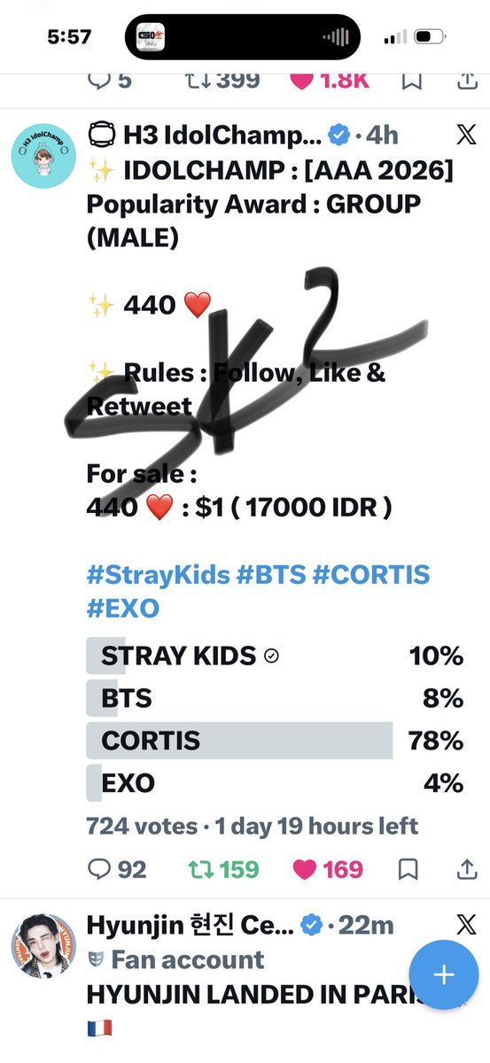 rorievlam's tweet photo. @H3IdolChamp For #StrayKidd https://t.co/vIwZfWBsRD