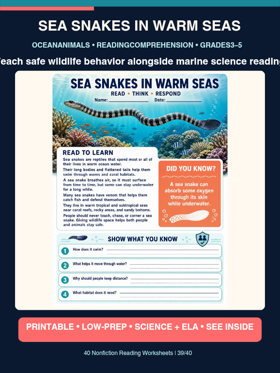 Toufik72764008's tweet photo. Ocean Animals Reading Comprehension Worksheets https://t.co/Sdfm1WlRyY #Education
#Teachers
#Teaching
#TeacherResources
#Reading
#ReadingComprehension
#Science
#ScienceEducation
#OceanAnimals
#TPT https://t.co/dCP4WDHYyQ
