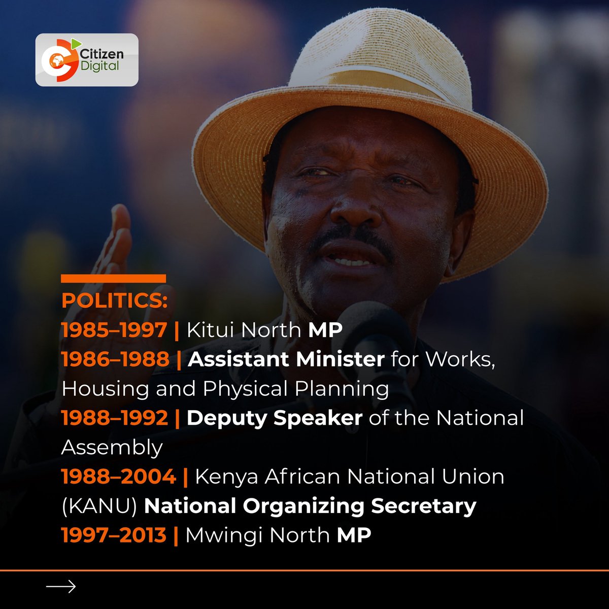 citizentvkenya's tweet photo. This man Kalonzo

From 32-year-old first-time MP to Kenya’s Vice President, and now chasing the presidency after four decades in politics https://t.co/xbU5c2BO1C