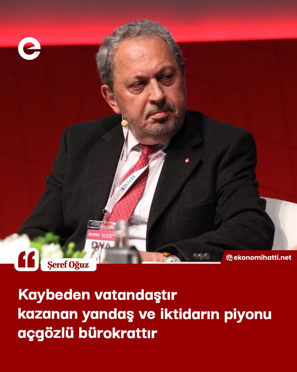 ekonomi_hatti's tweet photo. 💬 Şeref Oğuz (@serefoguz):

"Bu ülkede küçük yatırımcı risk alsın diye cesaretlendirilir, büyük oyuncu ise kaybederse “sistemik risk” diye korunur. Kaybeden vatandaştır, kazanan yandaş ve iktidarın piyonu açgözlü bürokrattır"

kaynak: @ekonomimcom https://t.co/Q2isSUmRc8
