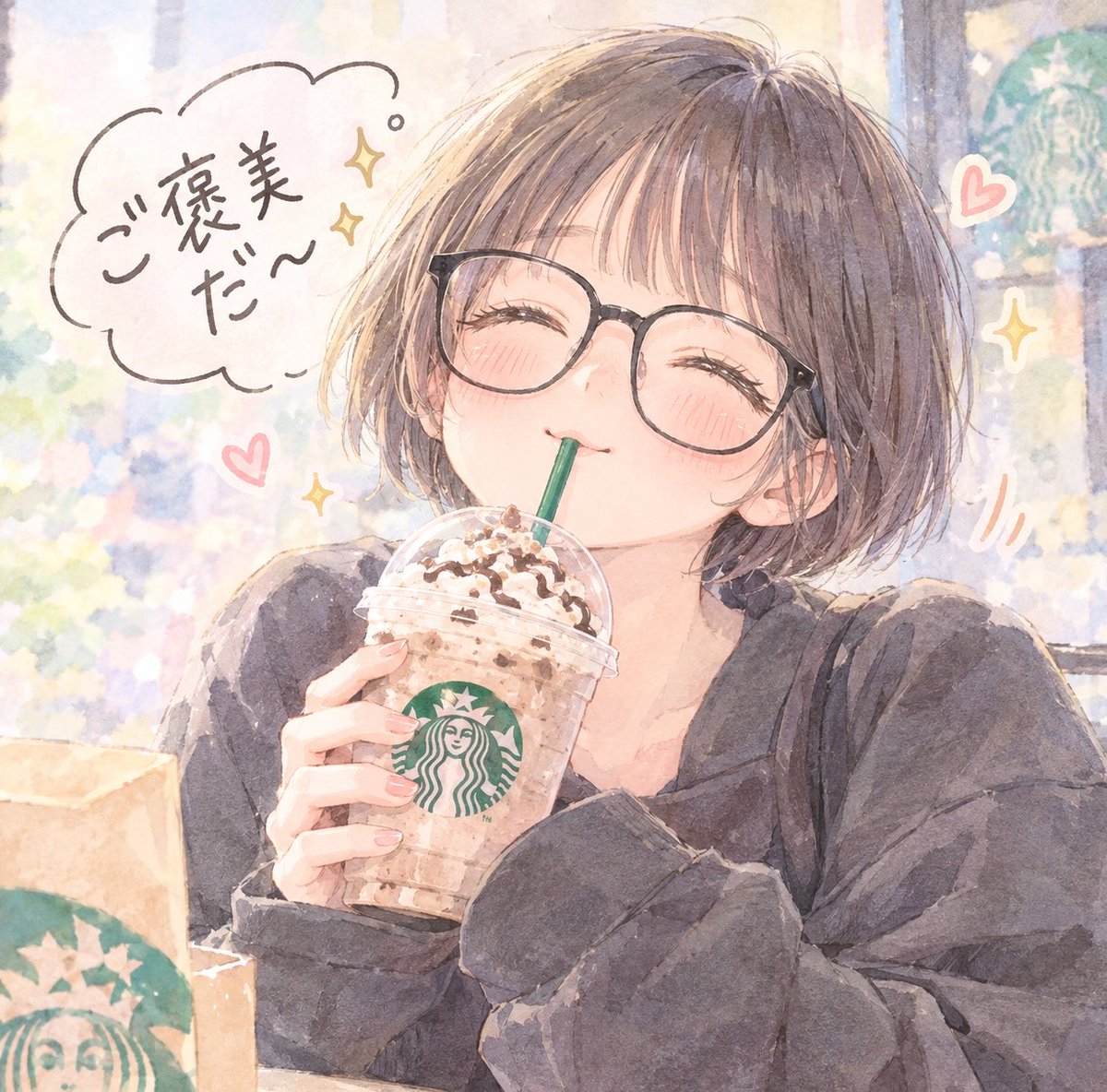 siroi31's tweet photo. 仕事行けないと
思ってたけど行けたし！

スタバのミツイモフラペチーノ買った🍠
明日は朝から色々あるから
早寝するぞ!! https://t.co/x8ghWWs5Q0