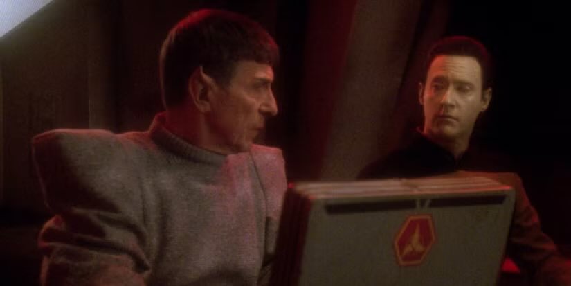 FTTB4942's tweet photo. @RetroMoviesDB One of my favorite scenes. Data having a conversation with Spock. https://t.co/spZRvQNk7b