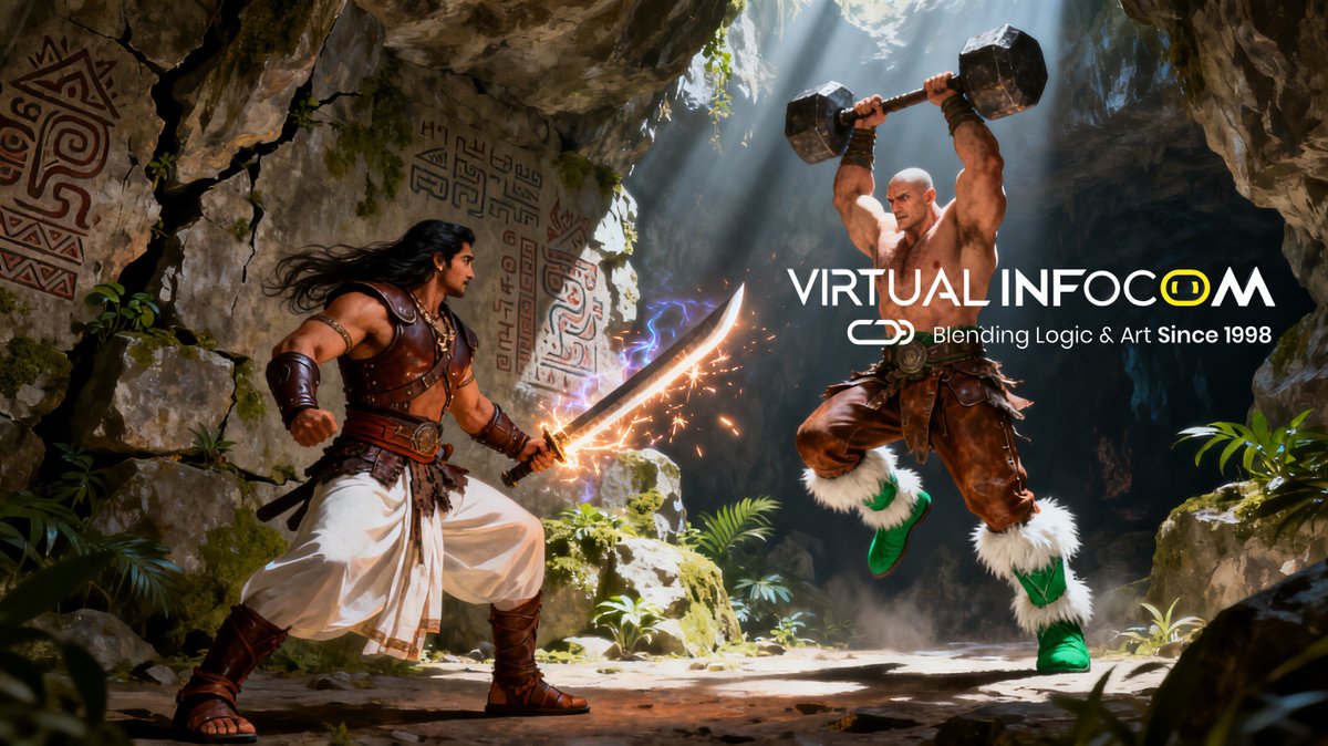 virtualinfocom's tweet photo. A portfolio of games can teach you production. Virtualinfocom's long development journey gives students exposure to different genres, characters, stories, and technologies. Train and build your portfolio. #gamedevtraining #gameportfolio #gamingindia #gamedevelopment https://t.co/mOmYjszSXr