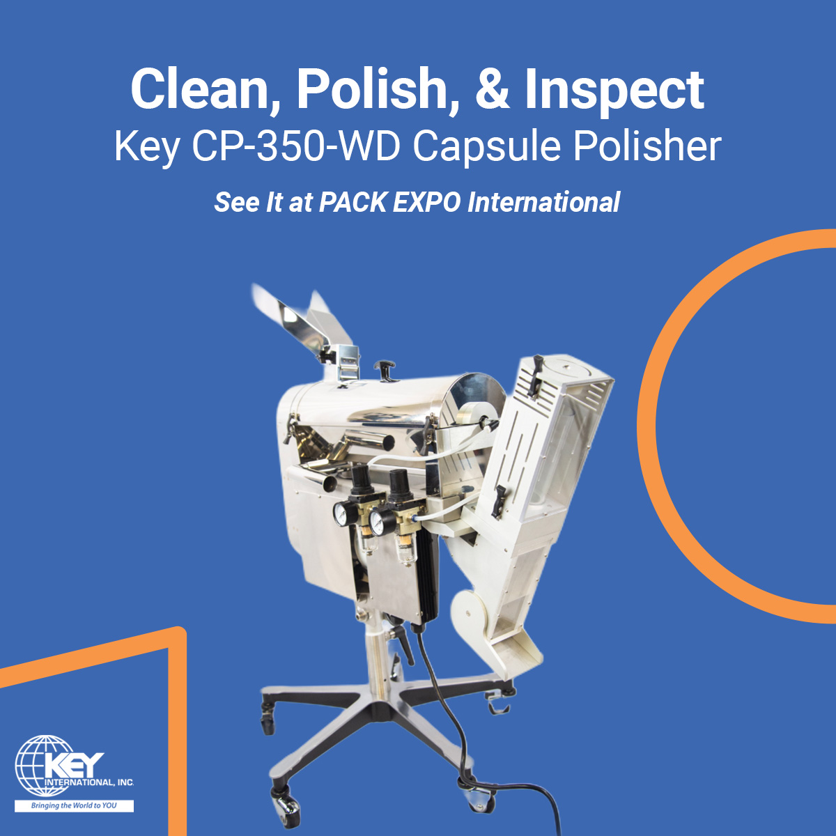 KeyIntlInc's tweet photo. The Key CP-350-WD is a state-of-the-art capsule polisher and a flexible processing option for any manufacturer producing hard gelatin capsules.

See it at @packexposhow next month.

👉 View available add-ons: https://t.co/kOVWiTGgWR

#Pharmaceuticals #PACKEXPOInternational https://t.co/zXXiVpkT3T