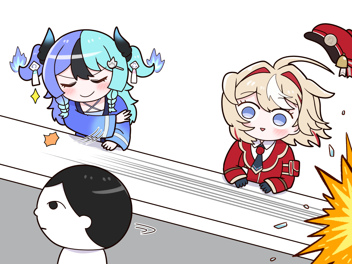 cocoakochan's tweet photo. 【空気読み。】バーでグラスを滑らせるやつがやりたいめらちゃん
#めら組絵図 #つづり絵お届け https://t.co/pozFajClvj