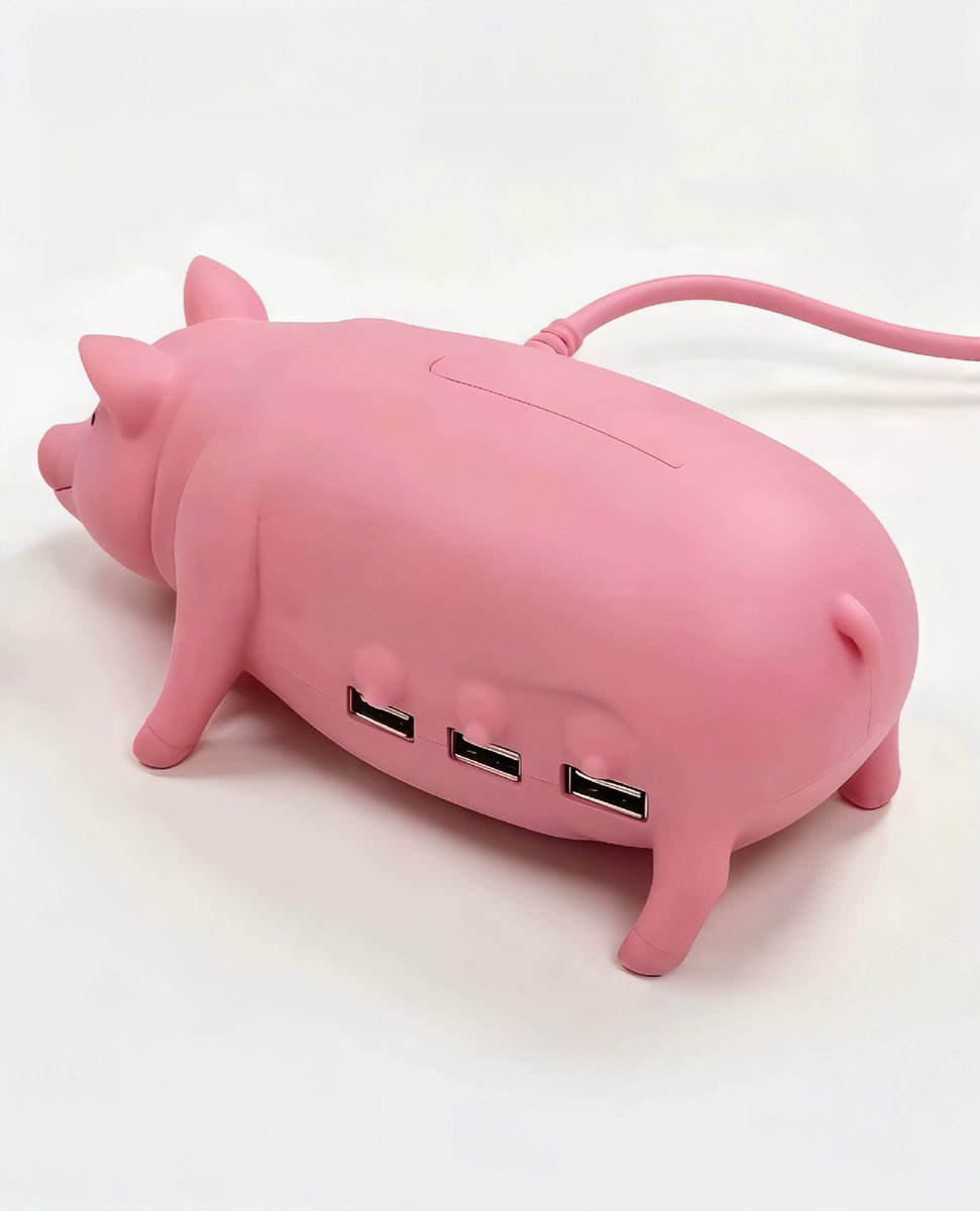 vlailuds's tweet photo. HELP... USB HUB BENTUK BABI INI LUCU BANGET WEH 😭 🐖 https://t.co/TnTBvoDpf1