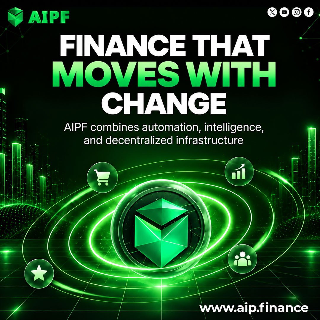 AIPF_official's tweet photo. ⚡ WHEN FINANCE EVOLVES, POSSIBILITY MOVES FORWARD.

The future of finance demands more than automation. It needs intelligence, adaptability, and infrastructure built for change.

AIPF brings AI, automation & decentralized infrastructure together to explore what the next generation of digital finance can become. 

🧠 Adaptive Intelligence
⚡ Smarter Automation
🔗 Decentralized Infrastructure
🌱 Continuous Evolution

Finance that doesn’t just move value. Finance that moves with change.

🔗 Explore AIPF: https://t.co/V5esLHF6ry

#AIPF #AI #Blockchain #DeFi #Web4 #DigitalFinance #FutureOfFinance