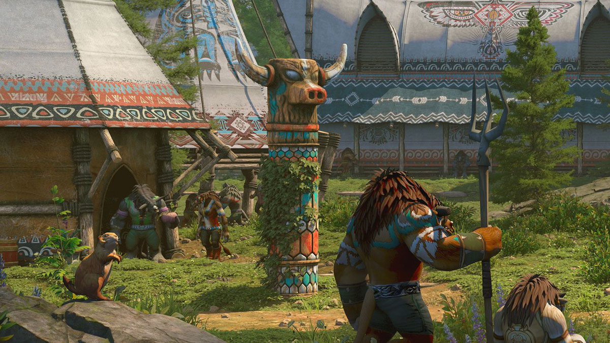 ima_dreamwalker's tweet photo. “Please, guys, don’t embarrass me in front of my mentor. 😅”

— the Tauren adventurer bringing their new friends to Camp Narache, probably. 🦬 https://t.co/7PUOqge7qb