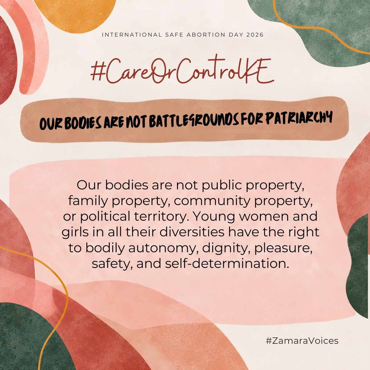 Vishy254vee's tweet photo. Trust patients. Trust medical professionals. Keep political agendas out of compassionate, evidence-based healthcare. #SafeAbortionDay #TrustPatients #EvidenceBasedCare
@Zamara_fdn https://t.co/yRnTMWVDzE