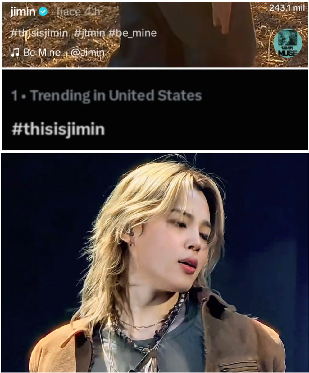 JiminLatinoFB's tweet photo. -No uso un audio viral 
-No uso etiquetas grupales 
- No siguió coreografías virales 

Por el contrario ✅ utilizó su propia etiqueta #thisisjimin utilizó su propio audio (su canción) y hizo una coreografía propia. Este es el tipo de artista que es Jimin 👊 el crea su propio camino.

Su hashtag es número UNO en los Estados Unidos 🇺🇸 en este momento.