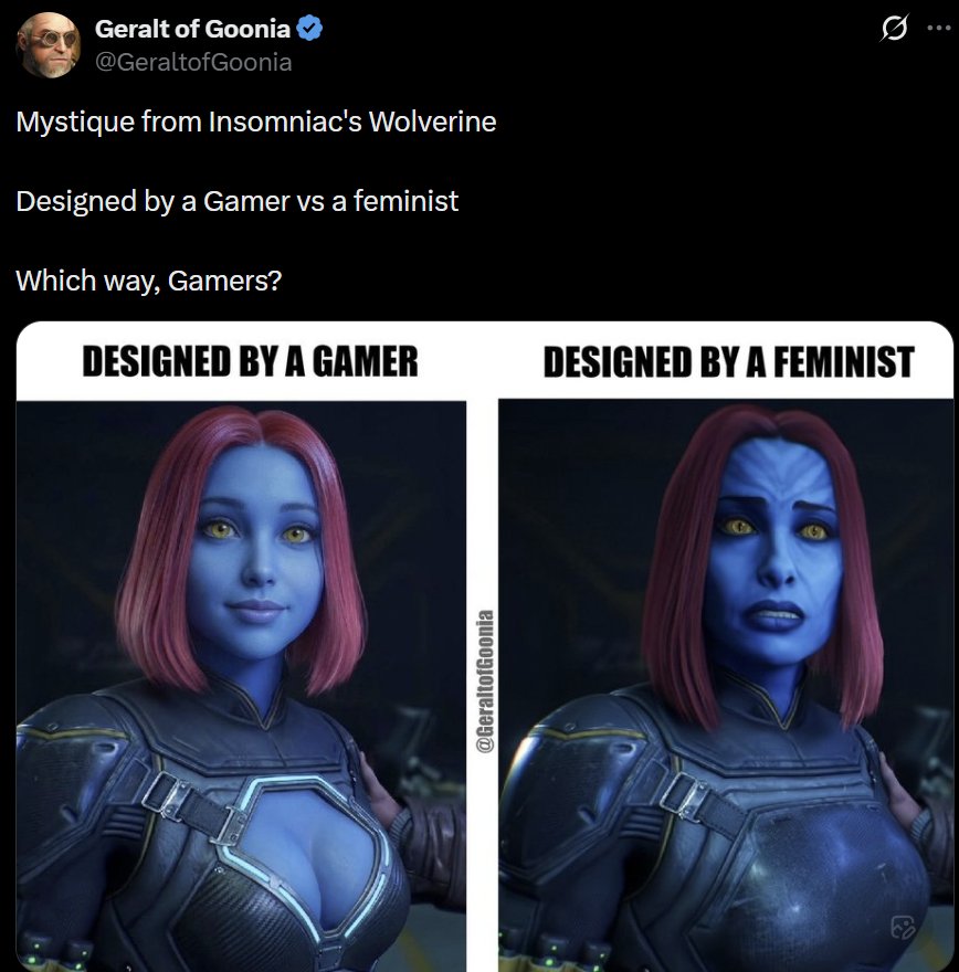 Circlebircle_'s tweet photo. Ofc they'd prefer mystique if she had the face of a child https://t.co/BoldM1Uc6l