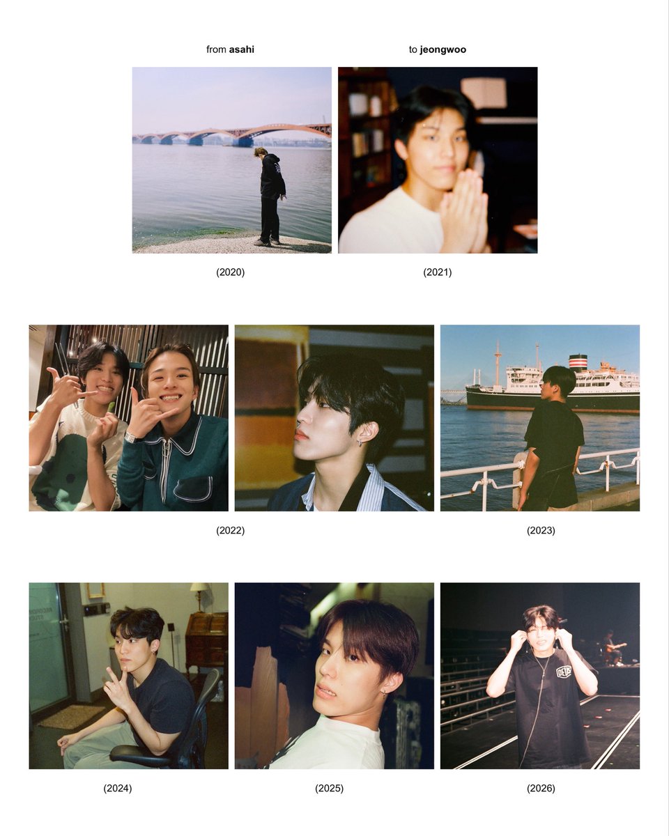 loevpulse's tweet photo. asahi’s birthday photo greetings for jeongwoo throughout the years ♡ #아사히 #박정우 https://t.co/ccCF4uaSrg