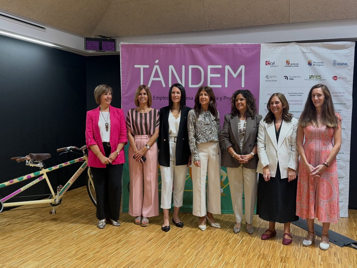 SegoviActiva's tweet photo. 💼 La Feria de Empleo y Emprendimiento Tándem cumple diez años. 

🚀 Organizada por la Asociación de Jóvenes Empresarios de Segovia (AJE), se celebrará el próximo 7 de octubre y contará con la colaboración del Ayto de Segovia  junto a otras instituciones y entidades

@segovia_es https://t.co/xvrpLaqWQL