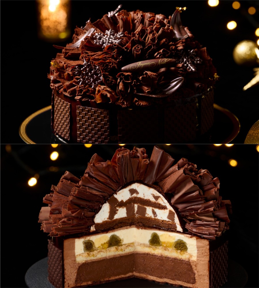 fashionpressnet's tweet photo. 帝国ホテル 大阪26年クリスマスケーキ、苺たっぷりのミルフィーユ＆チョコフリルの限定ケーキ - https://t.co/4komCR7ekZ https://t.co/RK6JGF8xBV