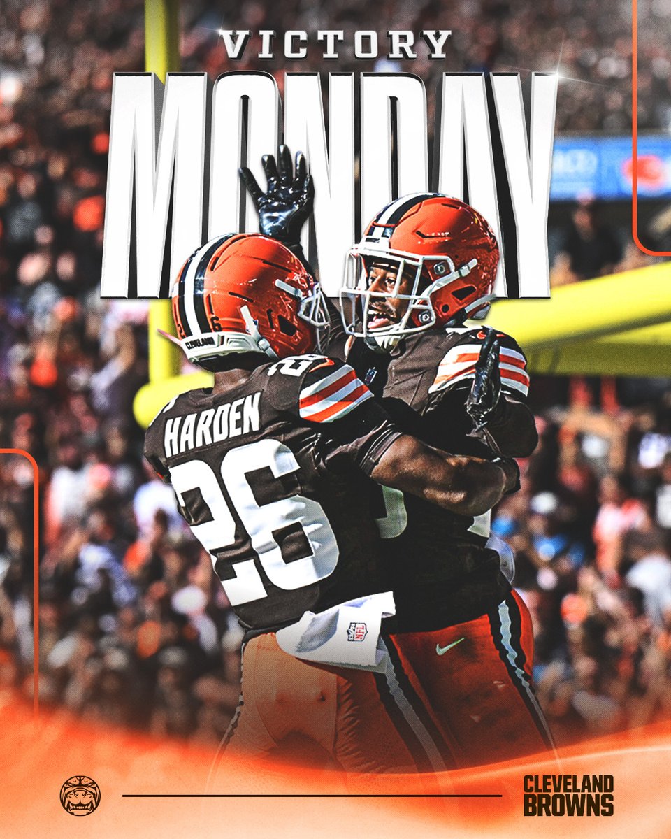 Browns's tweet photo. Cleveland how we feelin' 🤩 https://t.co/6WJAdu3goA