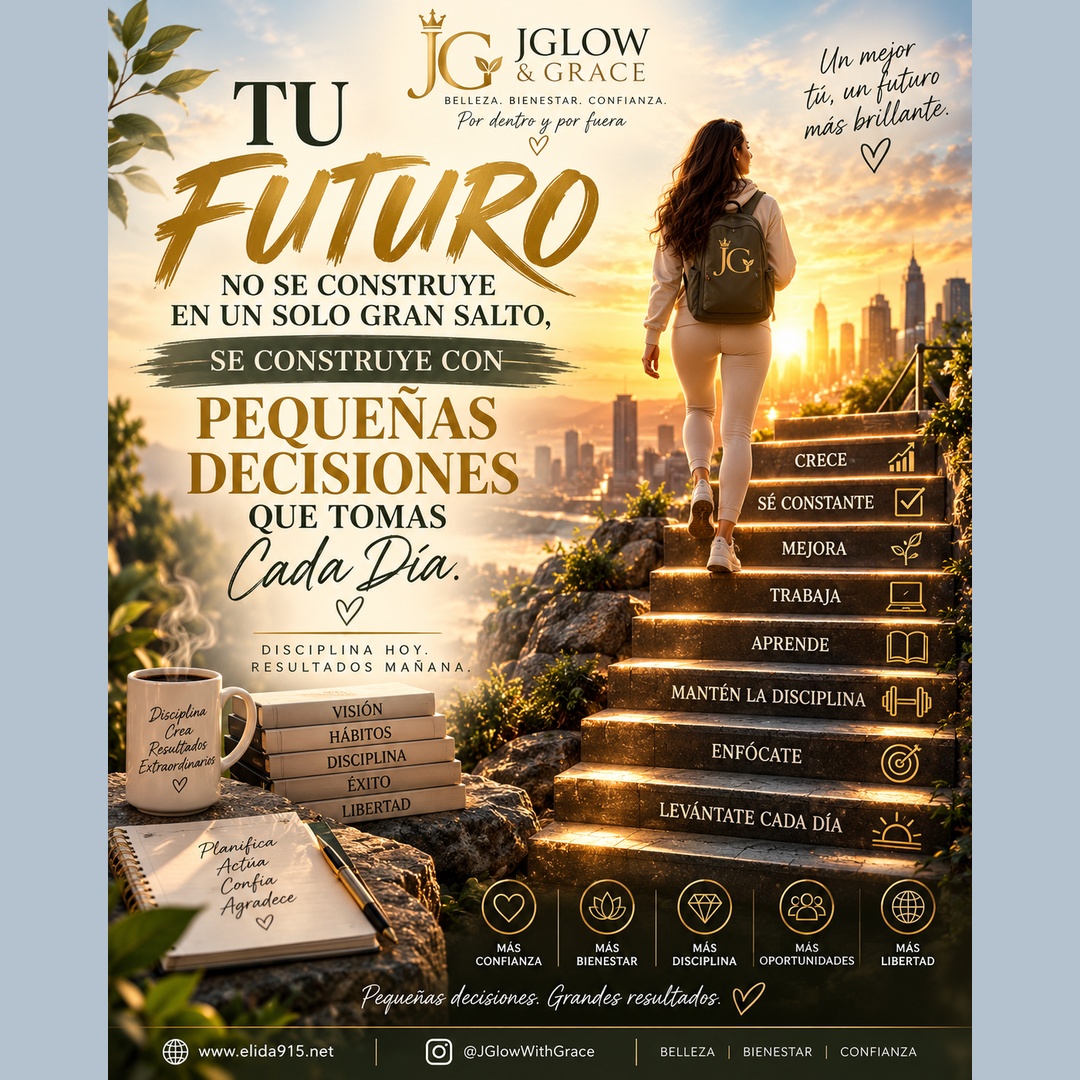 jglowwithgrace's tweet photo. Tu futuro no se construye en un solo gran salto, se construye con pequeñas decisiones cada día. 🌅 Disciplina hoy, resultados mañana. Guarda este post y sígueme. ✨

#ParaTi #FYP #JGlowAndGrace https://t.co/63ygF5iMm4