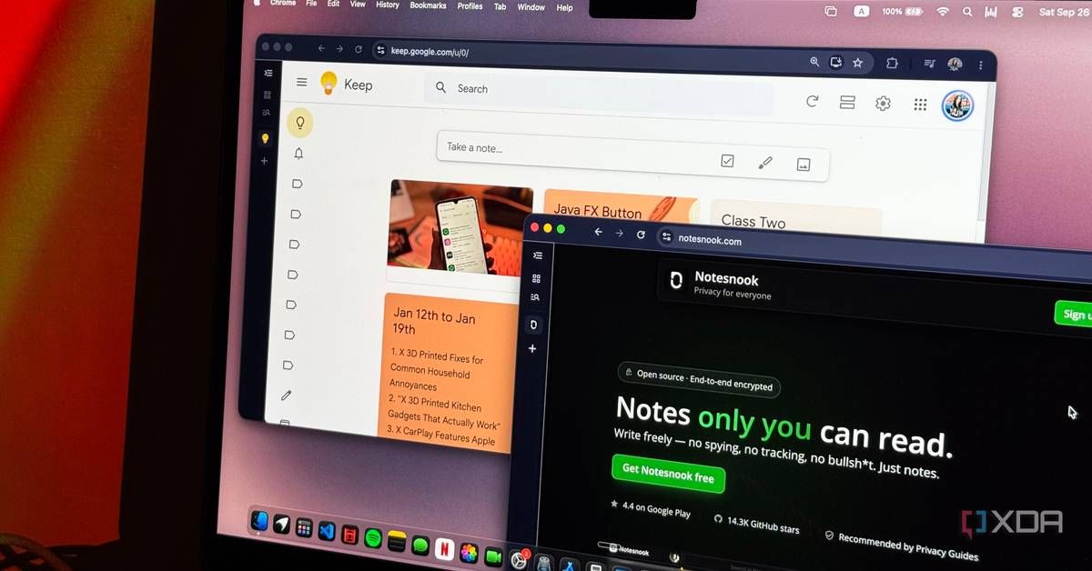 I replaced Google Keep with an open-source notes app, and I wish I'd done it sooner