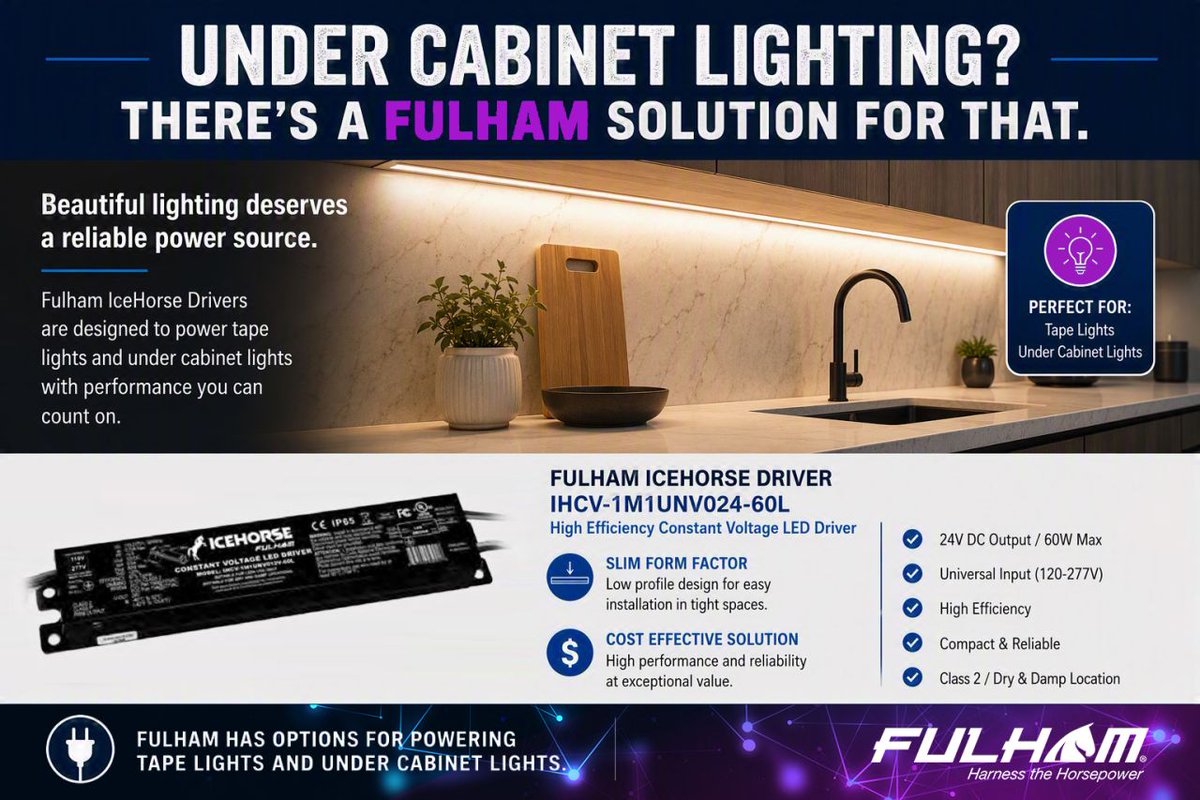 FulhamUSA's tweet photo. Projects don't wait & lead times matter! If you have questions or need help with a solution, reach out to Fulham! Whether replacing existing components, specifying a new install or seeking a cross for an #LEDdriver, we can help you find the right fit!> https://t.co/oCSKFuTfHS https://t.co/6Tqg6WmuNW
