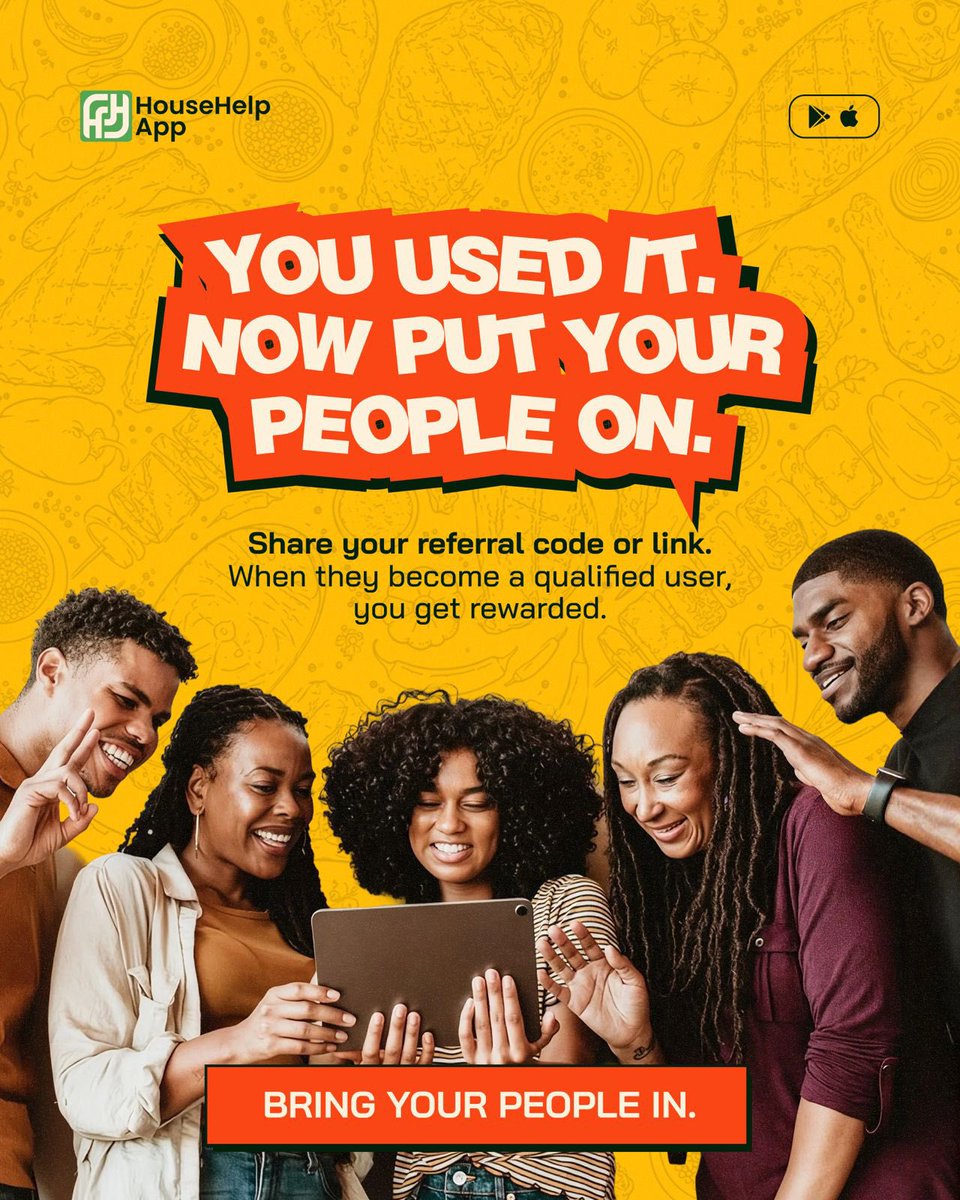 HouseHelpApp's tweet photo. Refer HouseHelpApp to to someone and you get something in returnnn🤭

Interesting right? Put your people on to HouseHelpApp todayy😊

#HouseHelpApp #bestfooddeliverypluginlagos #fooddelivery #goodfoodlesswahala https://t.co/EVROzuLq9h