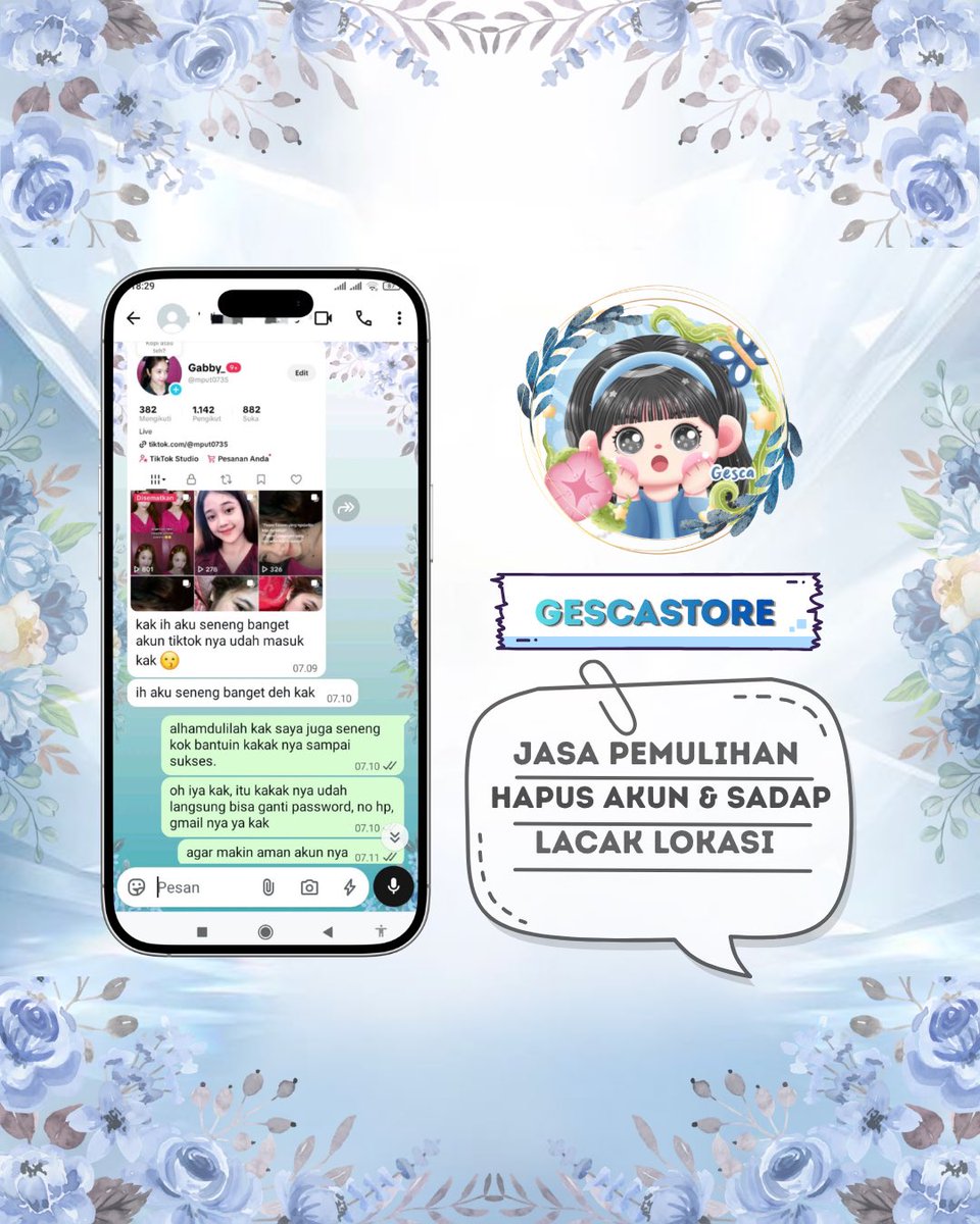Brenda_demi's tweet photo. Menyediakan Jasa Pemulihan Akun, Hack Akun, Hapus Akun, Sadap WhatsApp &amp; Lacak Lokasi | Instagram | Facebook | Tiktok | Tele &amp; Lainnyaa✨

= Akun Terhalang Kode login / A2f
= Akun Terkunci / Di Hack
= Akun Yang di Tangguhkan / Akun Terblokir

Trusted &amp; Full Testi |  Wa Di Bio https://t.co/1n0FnkbTUy