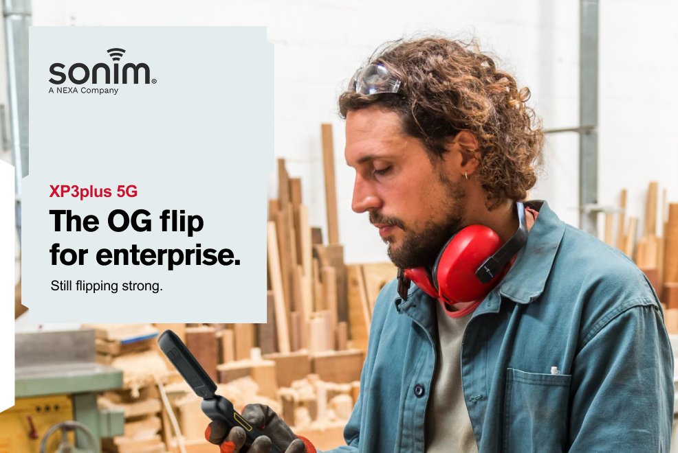 sonimtech's tweet photo. Everyone’s talking about flip phones again. We never stopped.

The Sonim XP3plus 5G brings the flip to enterprise, where getting the job done matters more than following the latest trend.

And hey, the diehards love it too. 😉

🔗 https://t.co/eIuj8zTEJ0

#Sonim #XP3plus5G https://t.co/1VivrIQW6A