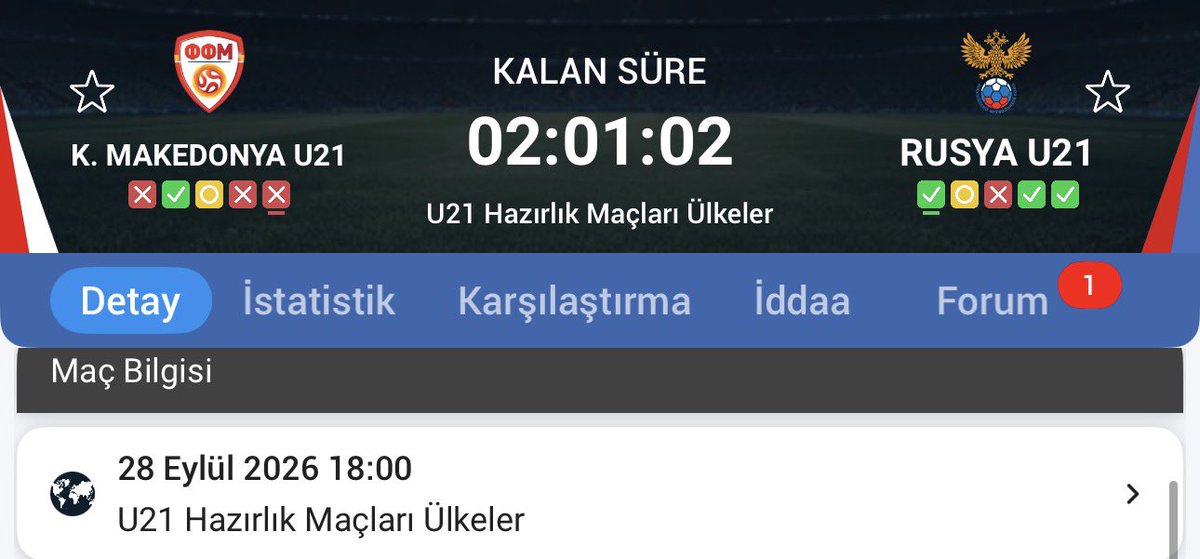PremiumOran's tweet photo. 😎VARMI İTİRAZI OLAN?
✍🏻YİNE YENİDEN YAZIYORUM
👋🏻BANKO BENDEN SORULUR

  K.Makedonya U21-Rusya U21 ;MS 2.5ÜST

+6 Gol🔥

✨2025’de 360 BANKO
✨2025’de 325 KAZANAN
✨2026’ 10 MAÇIMIZ.
🥇İDDAA TARİHİNDE BÖYLE BANKO VEREN YOKTUR https://t.co/z7Tc0m6VAB