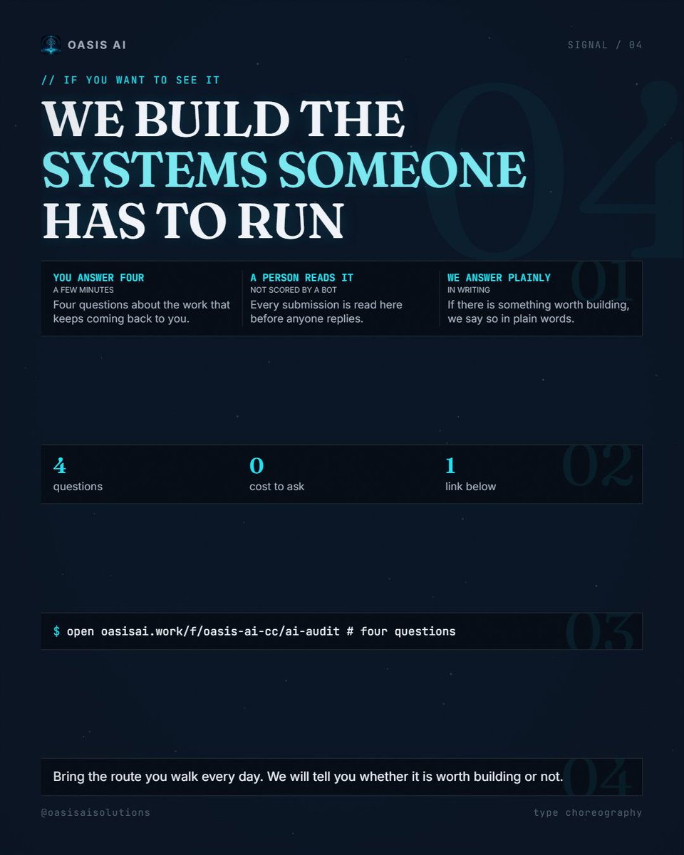 Conaugh90210's tweet photo. The word "just" at the front of a request is usually hiding four steps and two systems. If that route only exists in your head, it cannot be improved, only repeated. We build the systems that walk it, and someone still has to run them. https://t.co/GaJbPIzFfk