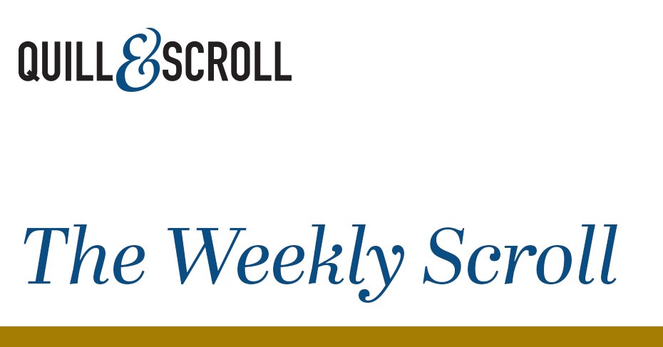 QuillandScroll's tweet photo. THIS WEEK: Press ban. Gas prices. Fat bears. Plus a class activity and assessment related to the conflict between the White House and the press pool. 

Yearbook Excellence Contest entries are due Thursday — don't forget!

Read more: https://t.co/JbNDLz0ioi https://t.co/mZfOetMAih