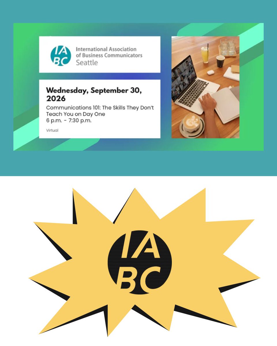 IABCDC's tweet photo. This week from #IABC! 🎙️

1️⃣ 9/29: Crisis Comms SIG: Third-Party Risks
2️⃣ 9/30: Master Class: Plan for Impact
3️⃣ 9/30: #IABCSeattle: Comms 101

More info and register: https://t.co/cIPeGXE8cX

#IABCDC #IABCUSRegion https://t.co/hB5SpHlFuT