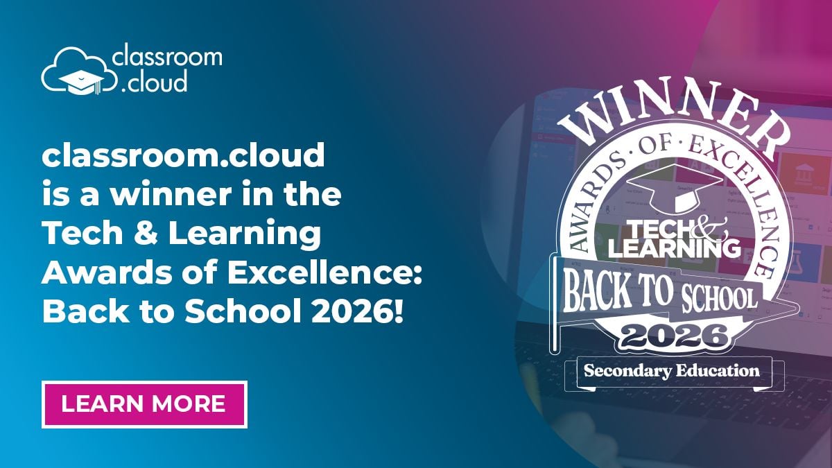 NetSupportGroup's tweet photo. Cue the confetti! 🎉https://t.co/r2M1BbCE8A has won the Tech & Learning Awards of Excellence: Back to School 2026 in the Secondary Education category. 

Built for today’s digital classrooms, our cloud-based platform helps educators guide learning, manage digital activity and support students when they need it – creating a more focused, positive learning environment.

Discover the award-winning solution and try it for free: https://t.co/deq5c2y5sD

#classroomcloud #EdTech #DigitalLearning