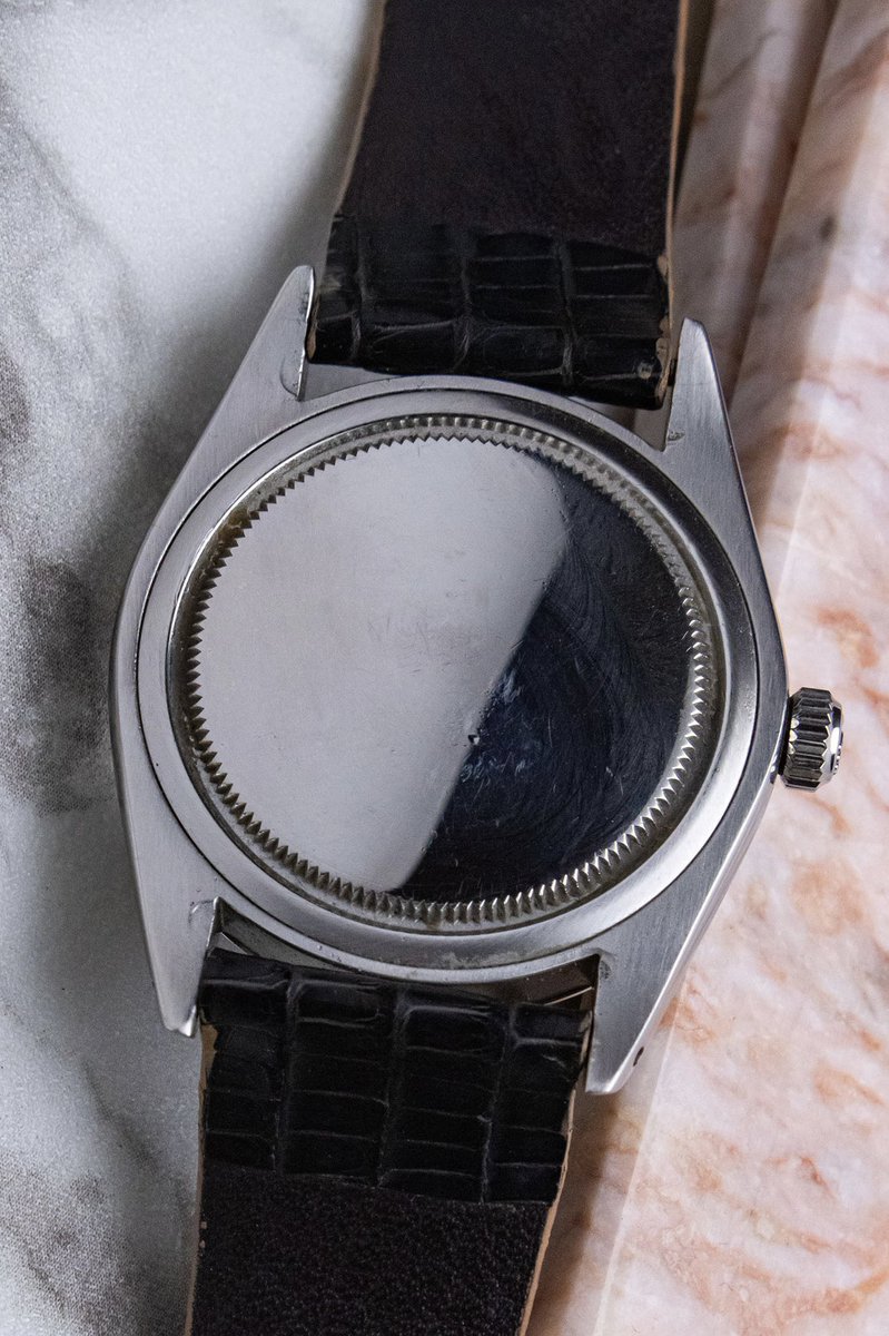 aBlogtoWatch's tweet photo. Sean has a confession: he’s never been a “Rolex guy.” That is, until he borrowed a 1974 Oysterdate Precision Ref. 6694. 

34mm, smooth bezel, gilt markers and hands on a black dial, and a cyclops date display on a textured leather strap — it’s everything he didn’t expect to like. Sometimes, pushing your comfort zone can lead to discoveries. 

Head over to ABTW to see how it won him over in the latest edition of Time Machines. 

https://t.co/1SGfar4MoS