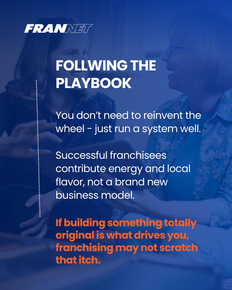 markcory's tweet photo. Franchising isn't about having the "right" personality or being an “entrepreneur type”  - it's about whether this way of running a business actually fits how you like to work.

When you're ready, let's talk!

#Franchising #BusinessOwnership https://t.co/75AWLNRpOk