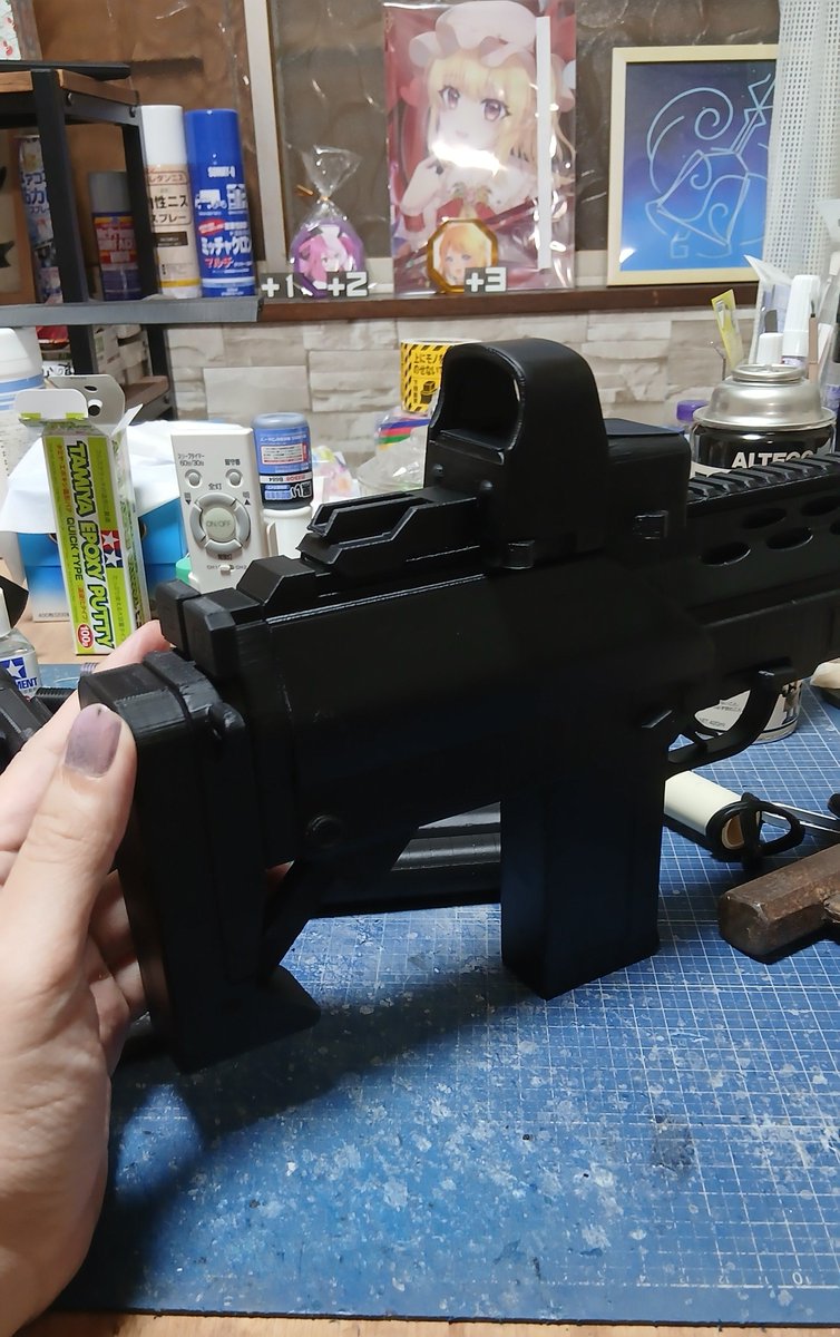 F3Si5's tweet photo. ✨ぽゆ銃のピンクの柄をつけた‼️🔥(ノ∀≦。)ノ⭐
なかなか体力が減る作業だな(笑) https://t.co/1YA3WNdAAJ