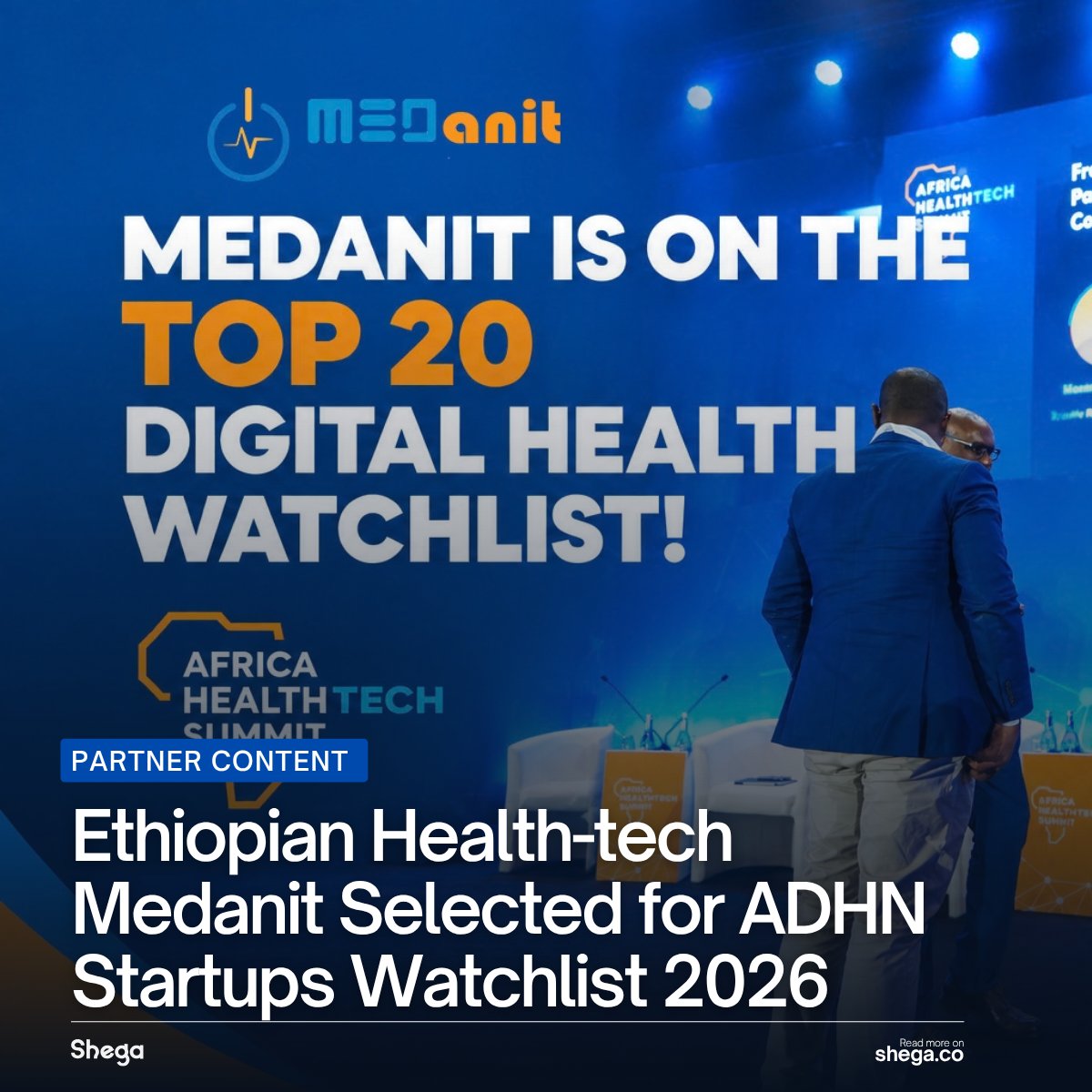 shegaHQ's tweet photo. Medanit puts Ethiopia’s emerging digital health scene on the continental stage, joining the ADHN Startups Watchlist 2026.

Read more.
https://t.co/UejbFGmwXf https://t.co/PGDRtg1uOJ