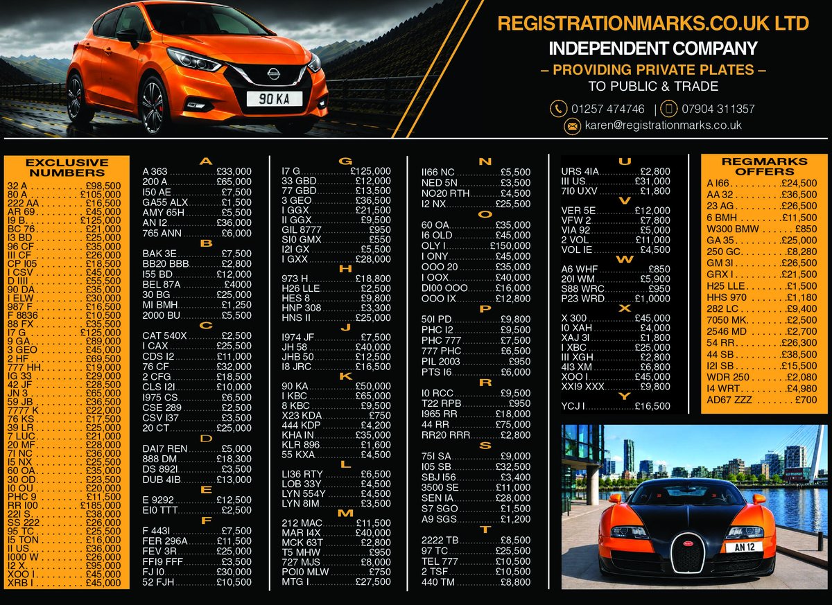 regmarks's tweet photo. New Advert
#numberplates
#privateplates
#regplates
#carreg
#numberplatedealer https://t.co/qrlPPcjlvE