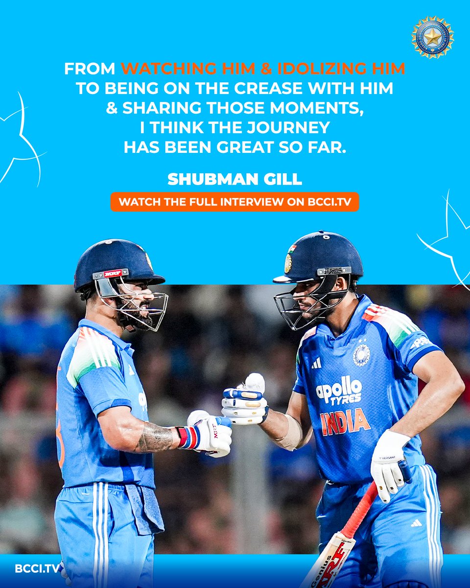 BCCI's tweet photo. When admiration turns into sharing the 22 yards together 🙌

Watch the full interview ▶️ https://t.co/4hQ15cAQ42

#TeamIndia | #INDvWI | @mflone_ https://t.co/jrVWtrqO30