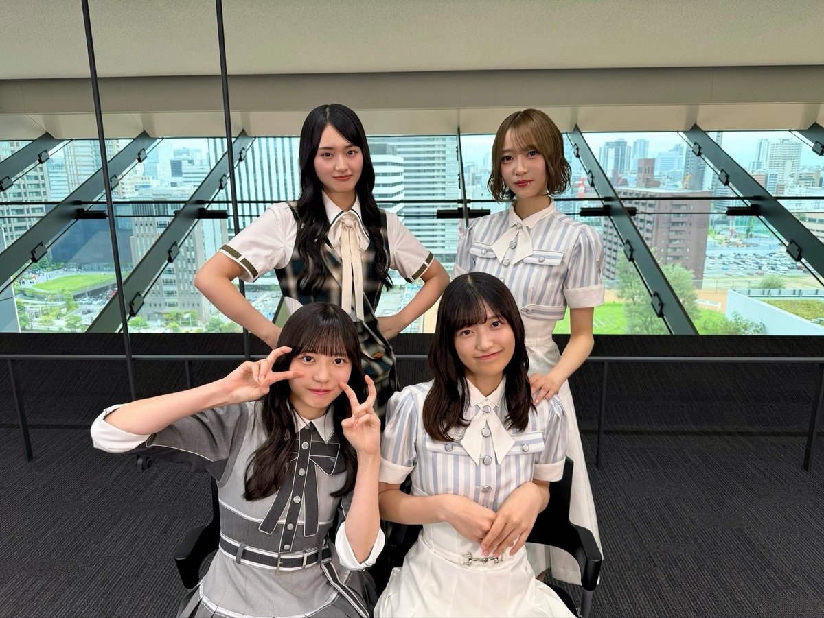 hinatazaka46's tweet photo. 明日9月29日(火)5:00～放送、
ABC朝日放送テレビ「#おはよう朝日です」に

#正源司陽子 が #弓木奈於 さん、
#五百城茉央 さん、 #山﨑天 さんと
VTR出演いたします🩵💜🩷

ぜひご覧ください☀️
https://t.co/pUWKUXhOsx

#おは朝
#青葉坂46オーディション #青葉坂46
#日向坂46 #乃木坂46 #櫻坂46 https://t.co/kSGTdQeNio