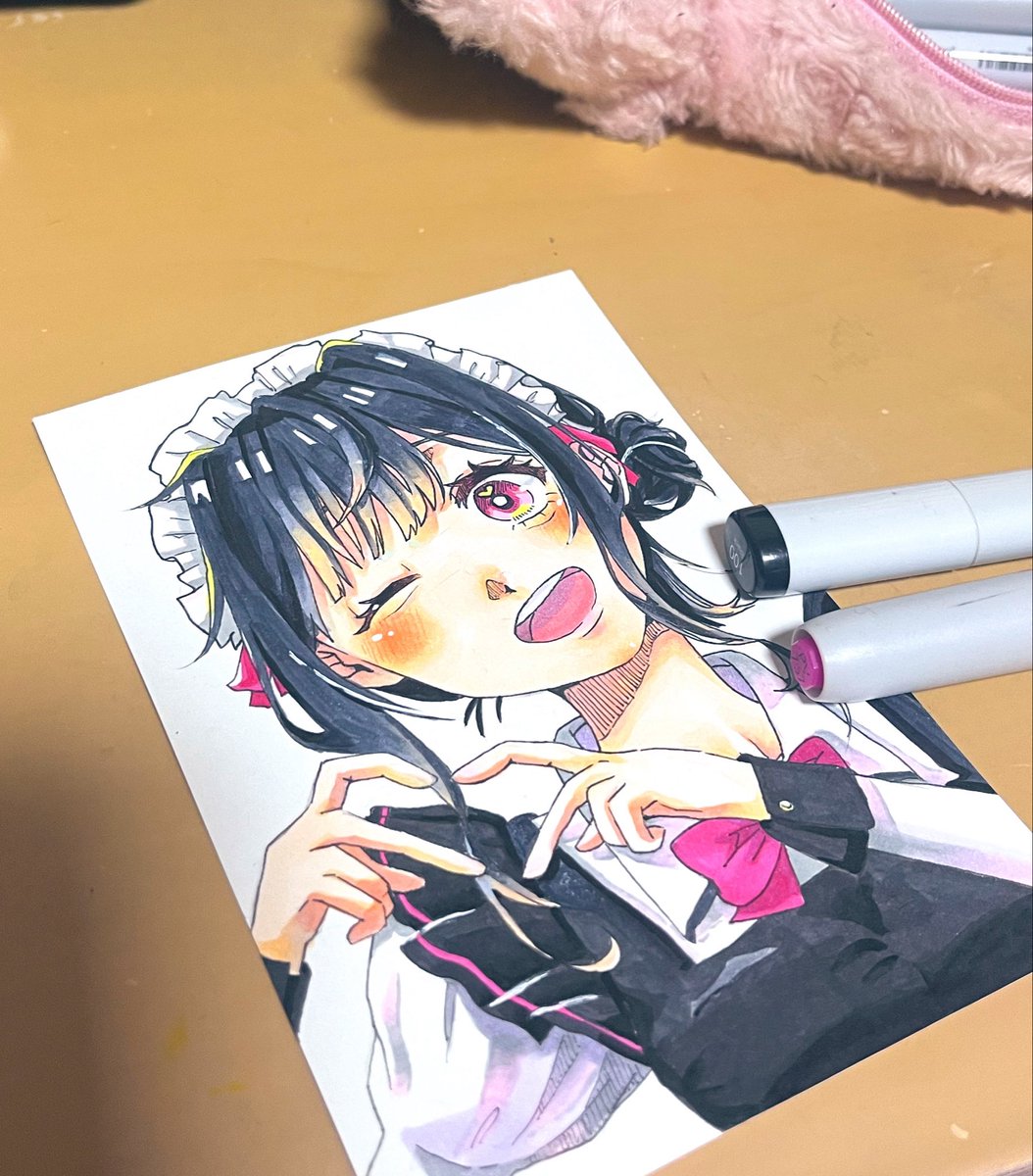 _ti_kyu_'s tweet photo. 💗💗💗
#イラスト　#らくがき　#創作 https://t.co/Zs8CN9BiAQ