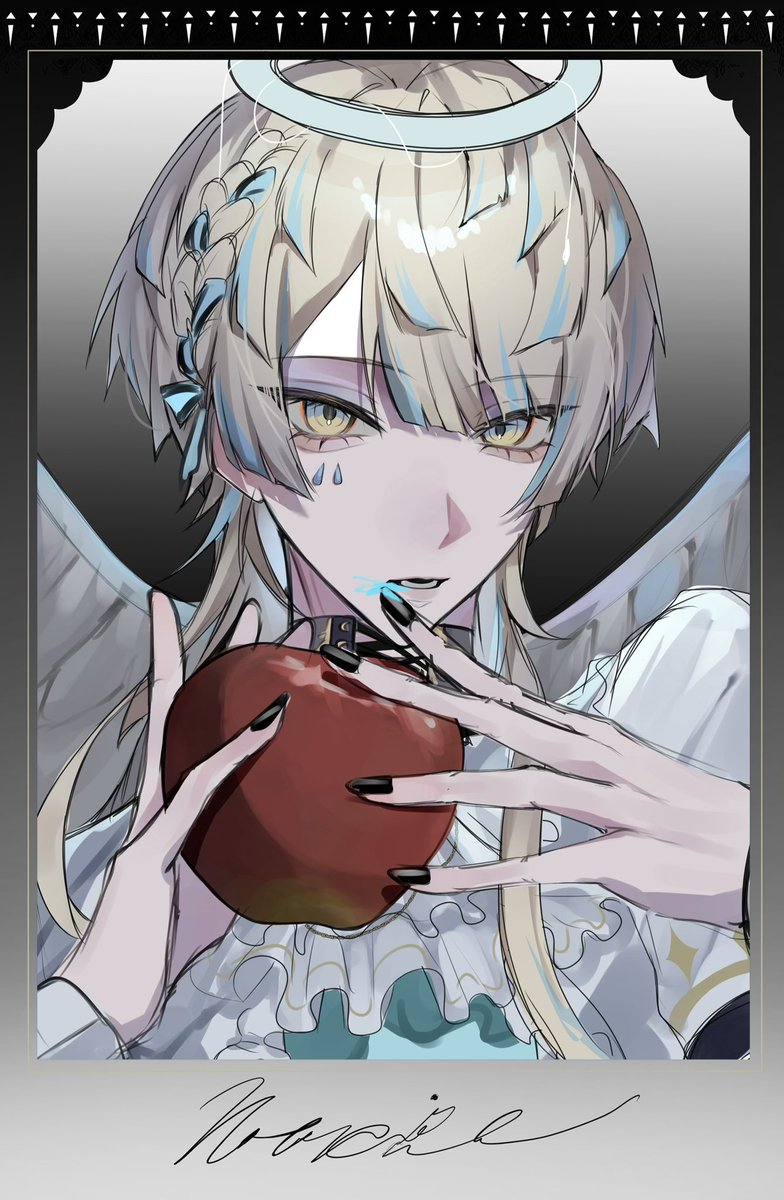 kaiyouseibutuu's tweet photo. ⚠️捏造衣装⚠️
天使と悪魔とシスター(？)
チェキ風 https://t.co/gE62aknCSc