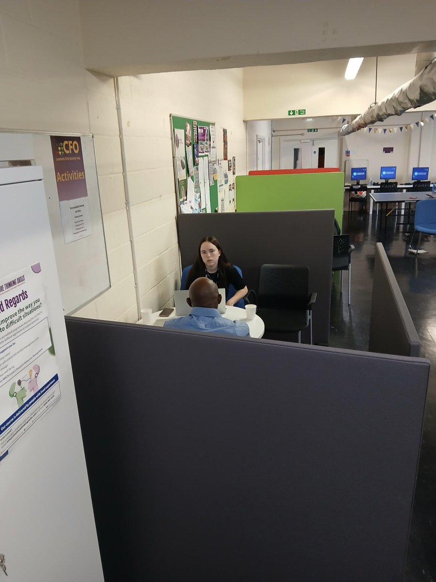 HigginsPartner's tweet photo. Earlier this month, our Social Value team joined a drop-in session at the Lambeth CFO Evolution Hub, meeting people with convictions seeking meaningful employment. We shared opportunities at Higgins and discussed routes into work, helping build confidence, skills and resilience. https://t.co/dEJS1TRhWd