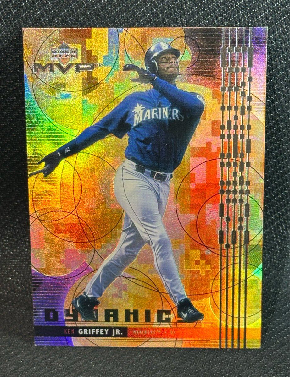 RuckusTJ's tweet photo. All September: Griffey PC 🧢 

Day 28 - 1999 Upper Deck MVP:
DYNAMICS ￼￼🔴🟠🟡🟢🔵🟣￼
#SweetSwingSeptember #TheKid https://t.co/AEIfQZWpB2