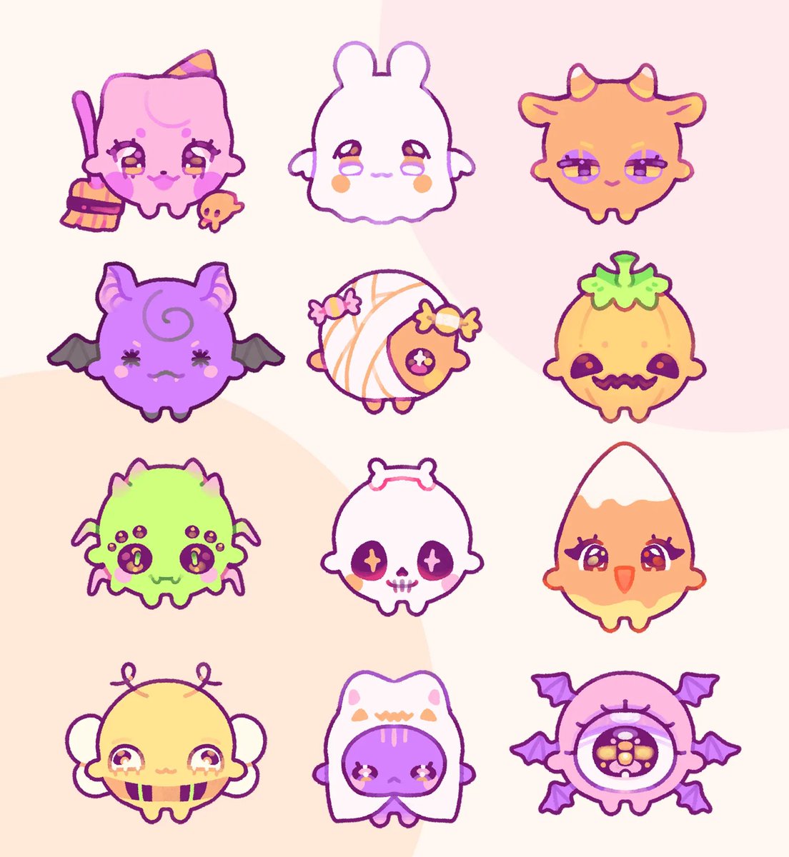 _binnybun_'s tweet photo. halloween babies 🎃 which one is your fave? 💚 https://t.co/92Xx2fYO7z