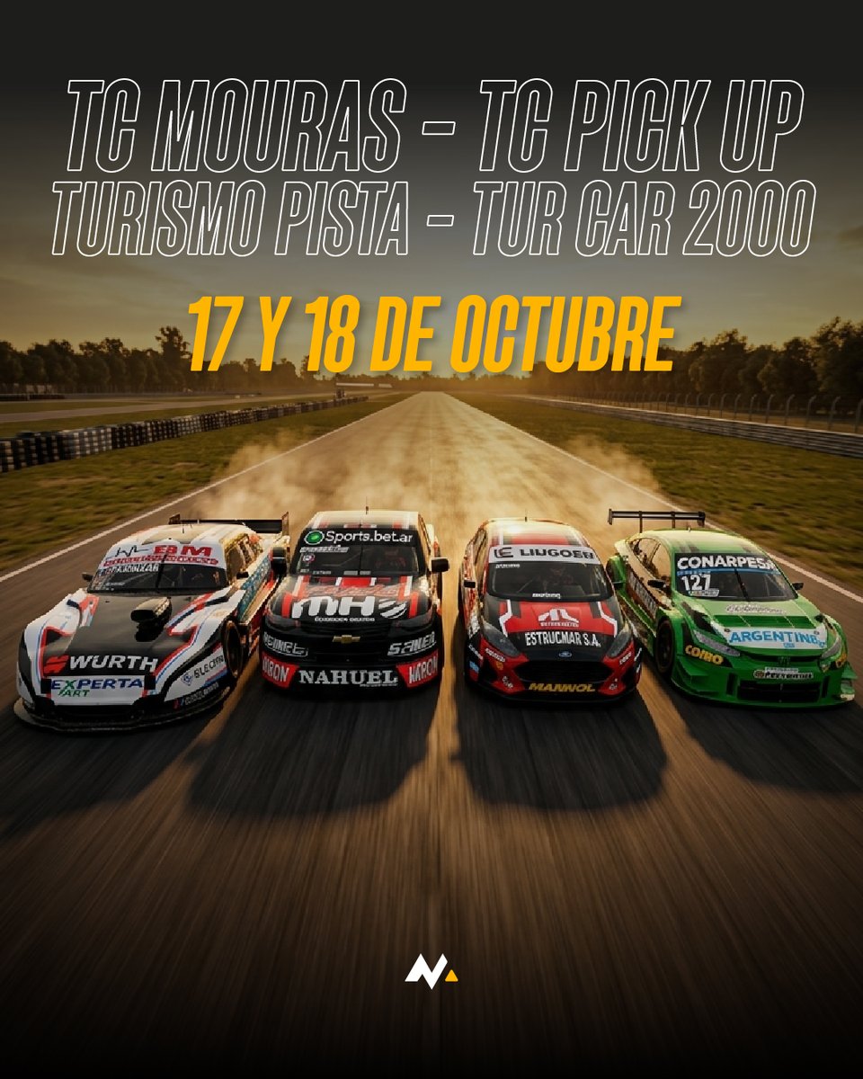 motorplaytv's tweet photo. ¡OCTUBRE SE METERÁ DE LLENO EN LA DEFINICIÓN! 🏆⚡
📌 GUARDÁ este posteo y agendá las fechas del mes.
El título no espera a nadie. Activá tu cuenta acá: 👇
👉 https://t.co/FQTdIYwtMC
#CalendarioOctubre #MotorPlay #CopaDeOro #DeporteMotor https://t.co/1AdiDK11Bj