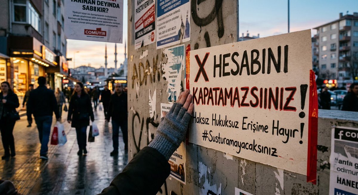 adyfrknhareketi's tweet photo. Haksızlığa ve zulme karşı ses çıkaranların hesaplarını kapatmak, gerçeği ortadan kaldırmaz! Erişim engelleriyle, sansürle, baskıyla sesimizi kısamazsınız. Gerçekler duvarlar arasında kalmayacak, susmayacağız!

Xi SerbestBırakın
AKPden MuhaliflereSansür
#FurkanaSistematikZulüm https://t.co/n3WXhruYMt