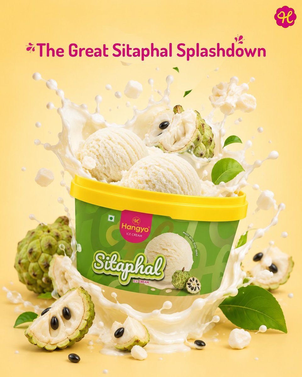HangyoIceCream's tweet photo. Sitaphal got a creamy upgrade and came back scoopable. Honestly, we’re not complaining. 🍨
#Hangyo #MadeCreamyMadeHappy #SitaphalIceCream https://t.co/Vcw8D3mUtB